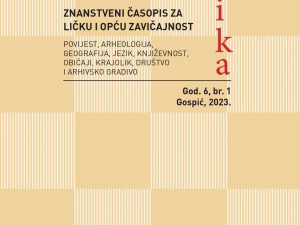 MemorabiLika- znanstveni časopis za ličku i opću zavičajnost. God. 6, br. 1