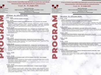 Državni arhiv u GospićuProgram