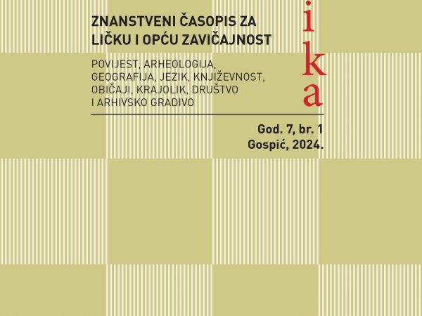 MEMORABILIKA- ZNANSTVENI ČASOPIS ZA LIČKU I OPĆU ZAVIČAJNOST GOD. 7, BR. 1.