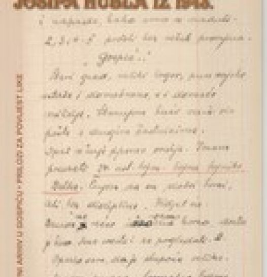 Ratni dnevnik Josipa Hübla iz 1943